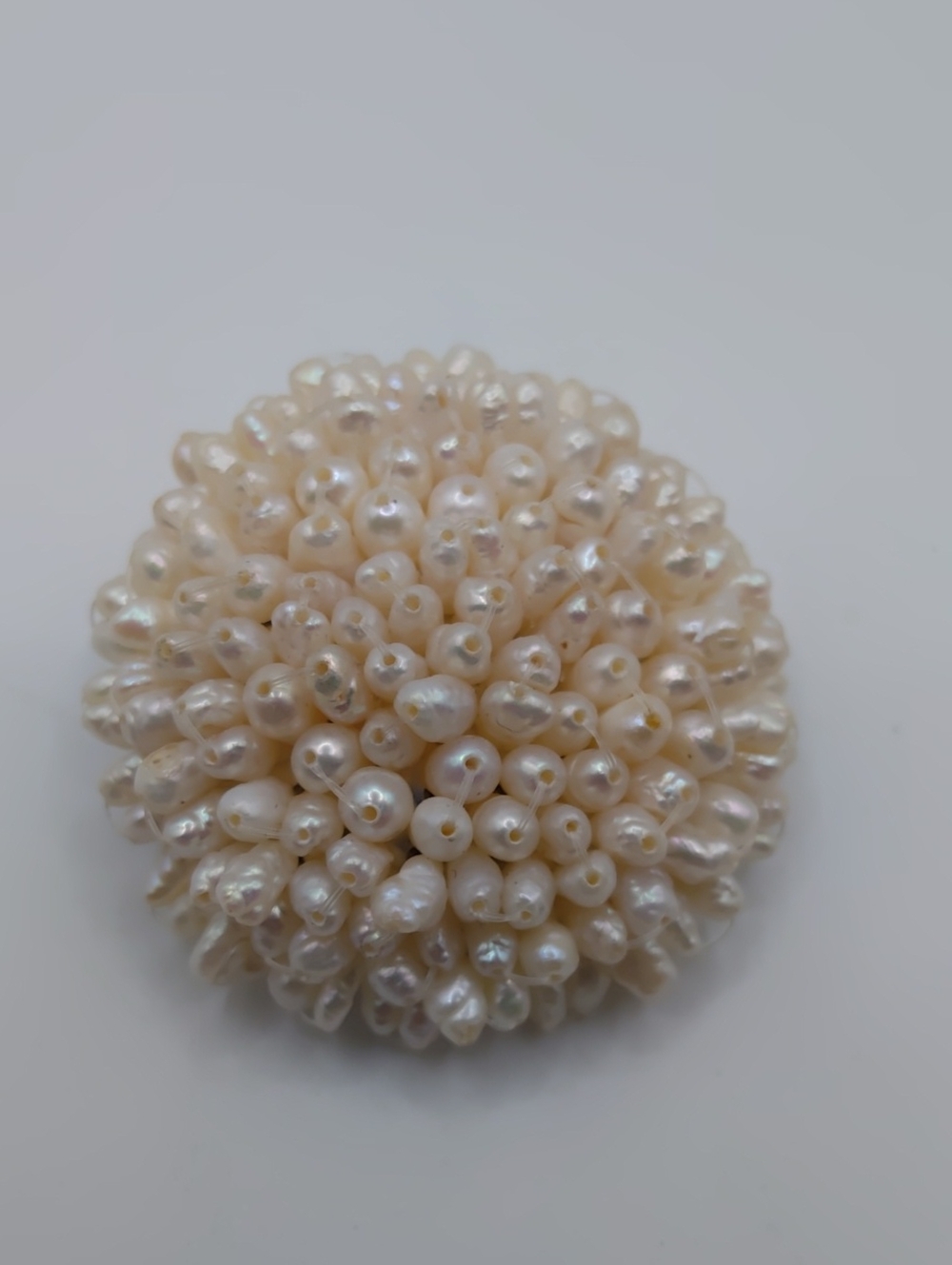 Rice Pearl Earrings And Brooch Set Vintage - Picture 3 of 6